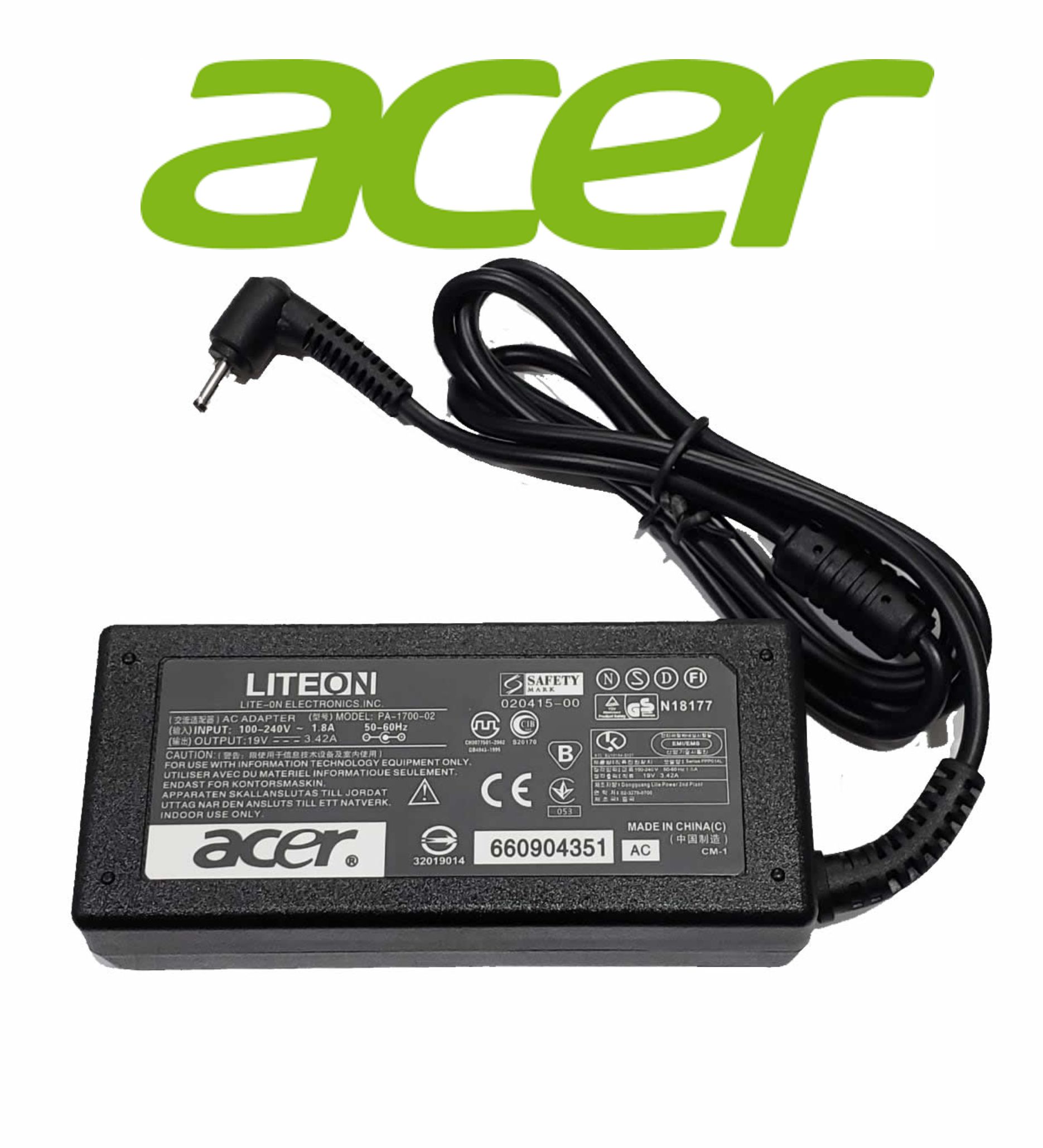cargadores laptop acer